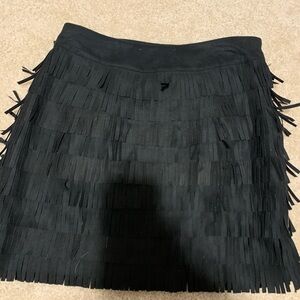 Fringe black shirt